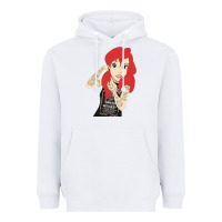 White ariel tatoo Heavyweight Hoodie - artisFamous