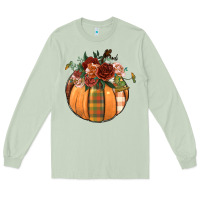 Matcha floral pumpkin Long Sleeve Tee - BundleAndBundleShop