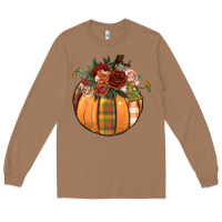 Toasted Coconut floral pumpkin Long Sleeve Tee - BundleAndBundleShop