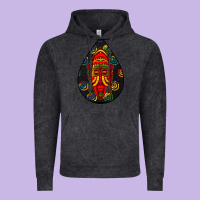 African Masks Teardrop  6 Vintage Hoodie Designed By Bundleandbundleshop