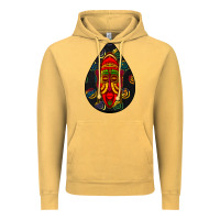 Vintage Mustard african masks teardrop  6 Vintage Hoodie - BundleAndBundleShop
