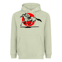 Matcha horse racing Heavyweight Hoodie - artisFamous