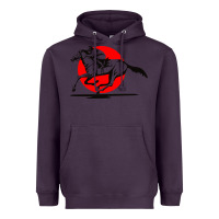 Plum horse racing Heavyweight Hoodie - artisFamous
