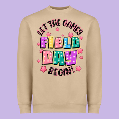 Field Day Let The Games Begin Heavyweight Sweatshirt Designed By Jahusdesignshop