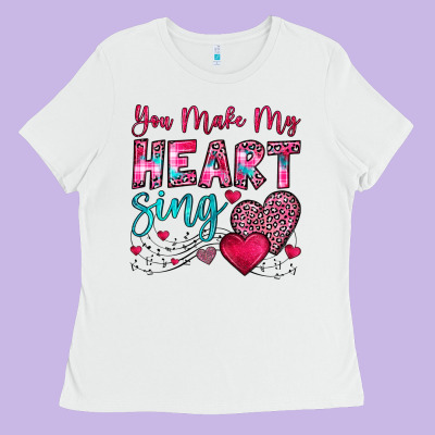 You Make My Heart Sing Ladies Tee Designed By Oliviacreatesart