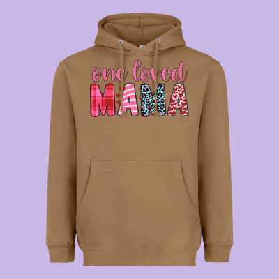 One Loved Mama Heavyweight Hoodie Designed By Jahusdesignshop
