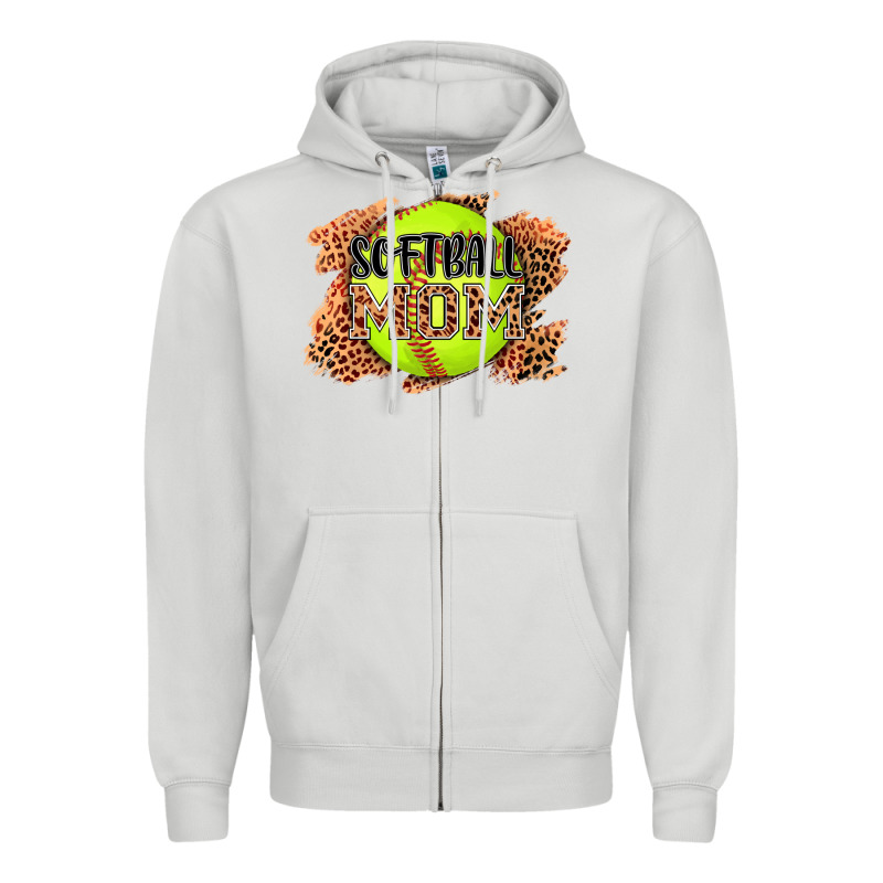 Softball Mom Zipper Hoodie by AdoDesignShop | Teevron