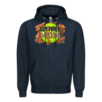 Navy softball mom Zipper Hoodie - AdoDesignShop