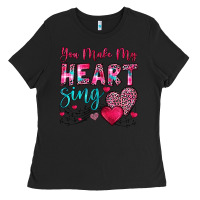 Black you make my heart sing Ladies Tee - OliviaCreatesArt