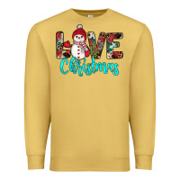 Love Christmas Snowman Premium Sweatshirt | Teevron