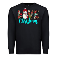 Black love christmas snowman Premium Sweatshirt - JahusDesignShop