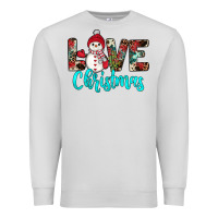 Dove Grey love christmas snowman Premium Sweatshirt - JahusDesignShop