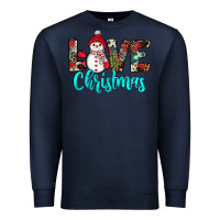 Navy love christmas snowman Premium Sweatshirt - JahusDesignShop