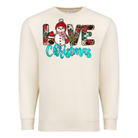 Sandshell love christmas snowman Premium Sweatshirt - JahusDesignShop