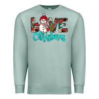 Seafoam love christmas snowman Premium Sweatshirt - JahusDesignShop