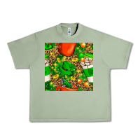 Oil Green coffee cups st. patrick's day with leopard seamless pattern bbs Urban Heavy Tee - BundleAndBundleShop