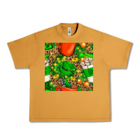 Peanut Butter coffee cups st. patrick's day with leopard seamless pattern bbs Urban Heavy Tee - BundleAndBundleShop