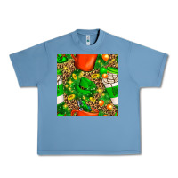 Pebble Blue coffee cups st. patrick's day with leopard seamless pattern bbs Urban Heavy Tee - BundleAndBundleShop