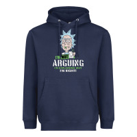 Navy i am not arguing Heavyweight Hoodie - artisFamous
