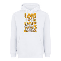 White i am the one who knocks Heavyweight Hoodie - artisFamous