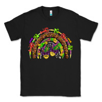 Black Mardi Gras rainbow Classic Tee - HowdyJamesFarm