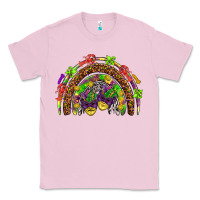Bubblegum Pink Mardi Gras rainbow Classic Tee - HowdyJamesFarm