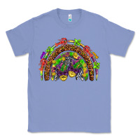 Colony Blue Mardi Gras rainbow Classic Tee - HowdyJamesFarm