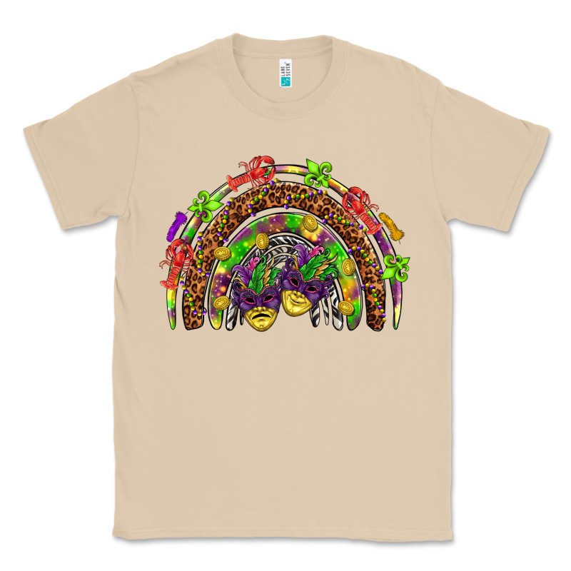 Mardi Gras Rainbow Classic Tee by HowdyJamesFarm | Teevron