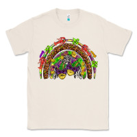 Natural Mardi Gras rainbow Classic Tee - HowdyJamesFarm