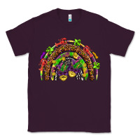 Plum Mardi Gras rainbow Classic Tee - HowdyJamesFarm
