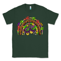 Sports Green Mardi Gras rainbow Classic Tee - HowdyJamesFarm