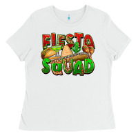 White Fiesta squad Ladies Tee - FaDigitalArtStudio