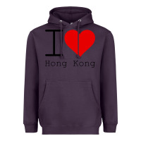 Plum i love hong kong Heavyweight Hoodie - artisFamous