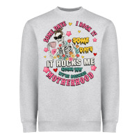 Heather Grey funny motherhood Heavyweight Sweatshirt - JahusDesignShop