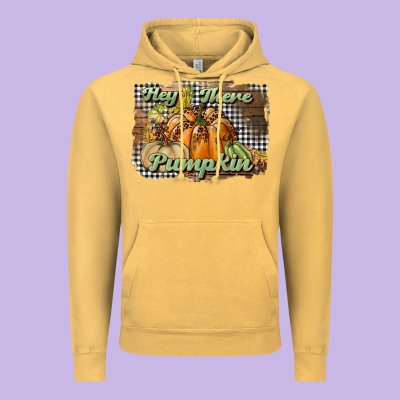Hey There Pumpkin Vintage Hoodie Designed By Bundleandbundleshop