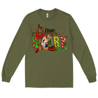 Army Green True Story Holy Family Long Sleeve Tee - FaDigitalArtStudio