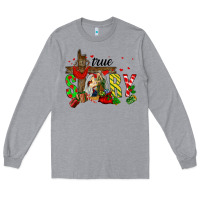 Heather Grey True Story Holy Family Long Sleeve Tee - FaDigitalArtStudio