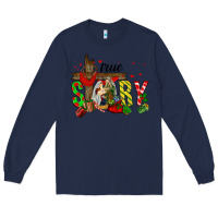 Navy True Story Holy Family Long Sleeve Tee - FaDigitalArtStudio