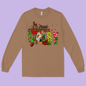 True Story Holy Family Long Sleeve Tee Designed By Fadigitalartstudio