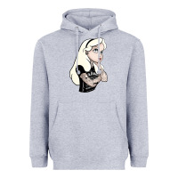 Heather Grey alice tattoo Heavyweight Hoodie - artisFamous