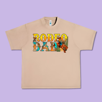 Western Rodeo Dad Urban Heavy Tee Designed By Bundleandbundleshop