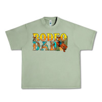 Oil Green Western Rodeo Dad Urban Heavy Tee - BundleAndBundleShop
