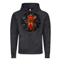 African Masks Round Earrings 2 Vintage Hoodie | Teevron