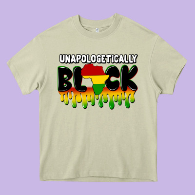 Unapologetically Black Heavy Core Tee Designed By Cowgirlartshop
