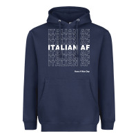 Navy italian af Heavyweight Hoodie - artisFamous