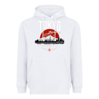 White tokyo Heavyweight Hoodie - artisFamous