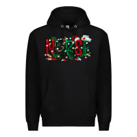 Black nurse christmas Premium Hoodie - RacoonDesign
