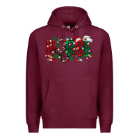 Burgundy nurse christmas Premium Hoodie - RacoonDesign