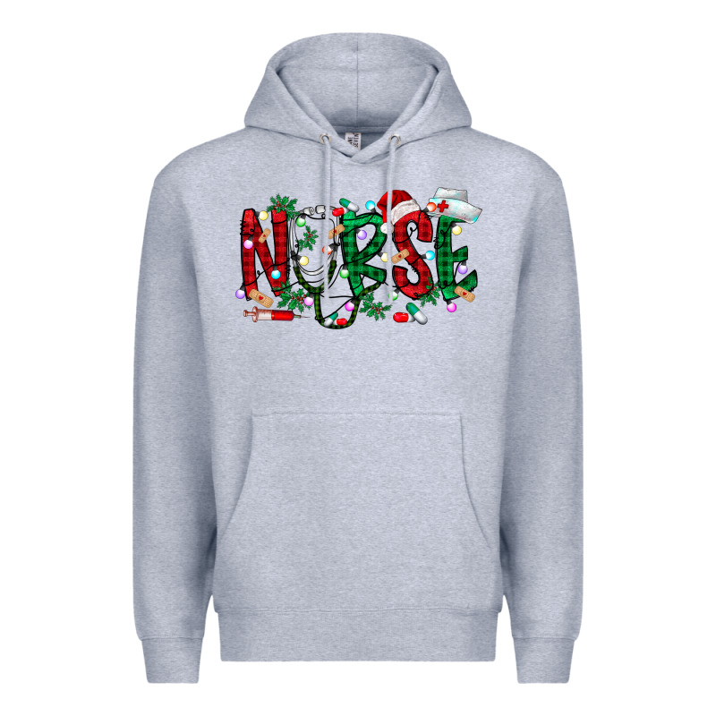 Nurse Christmas Premium Hoodie by RacoonDesign | Teevron