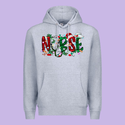 Nurse Christmas Premium Hoodie Designed By Racoondesign